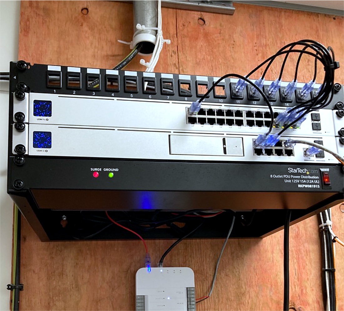 A&G network assessment rack and access point installation
