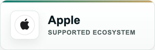 Apple — supported by A & G