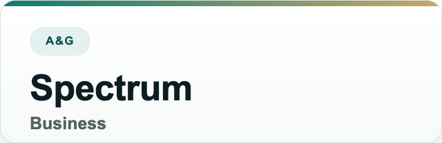 Spectrum Business — supported by A & G
