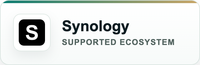 Synology — supported by A & G