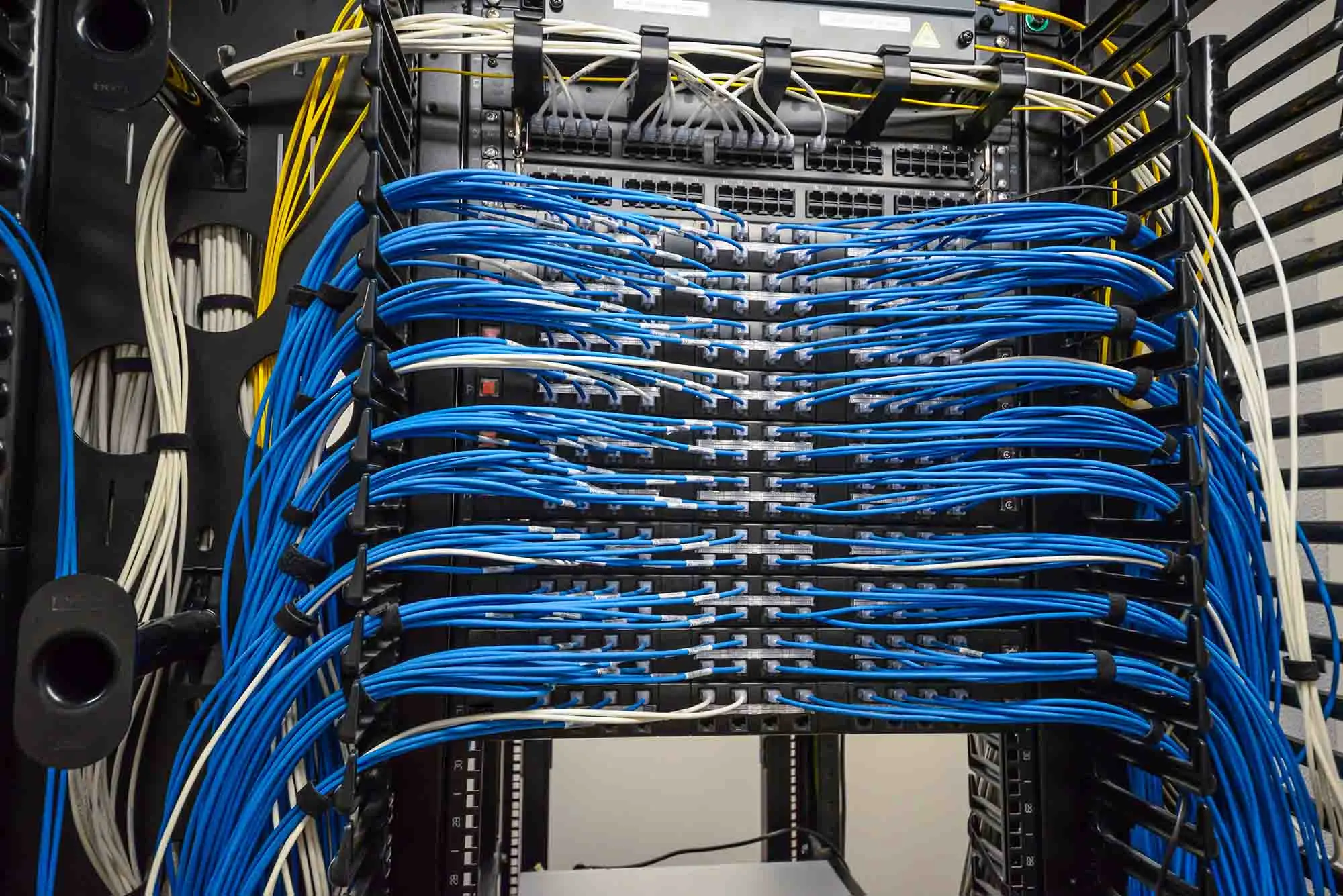 Clean network rack
